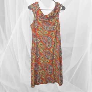 Lauren Ralph Lauren Large Paisley Print Sleeveless Dress - Multicolor